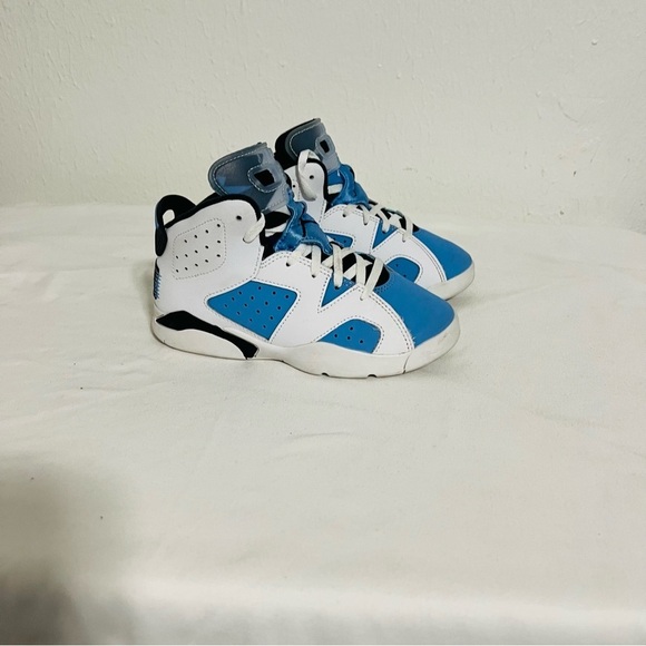Nike Air Jordan 6 Retro University Blue PS Youth Sz 13c Sz 6 Jordan 23 Shirt EUC - Picture 3 of 12